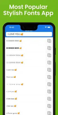 Cool Fancy Text Converter android App screenshot 3